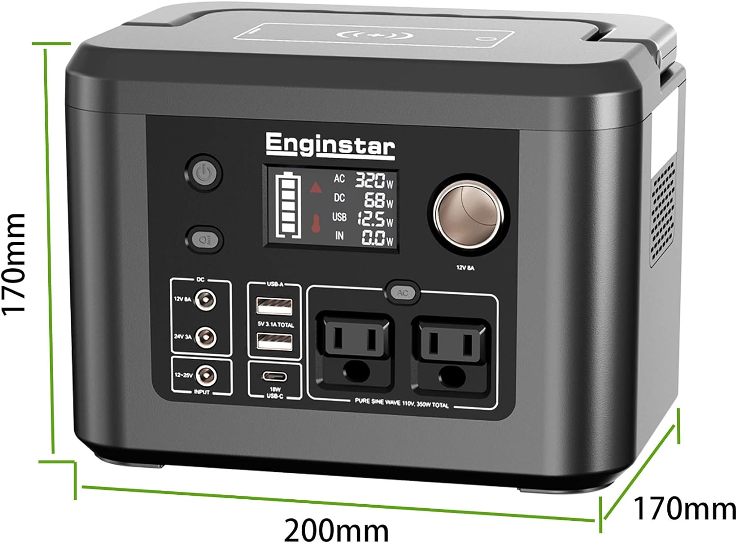 Enginstar_ポータブル電源 R350_商品説明画像_08